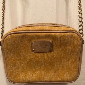 Authentic Michael Kors Logo Crossbody Bag
